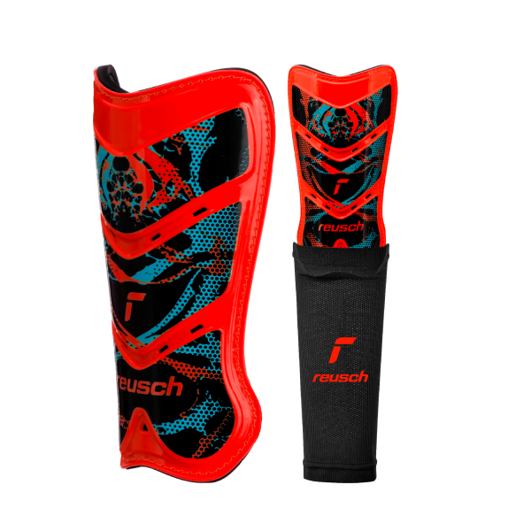 Reusch Shinguard Attrakt Supreme 5377040 3335 black red 1